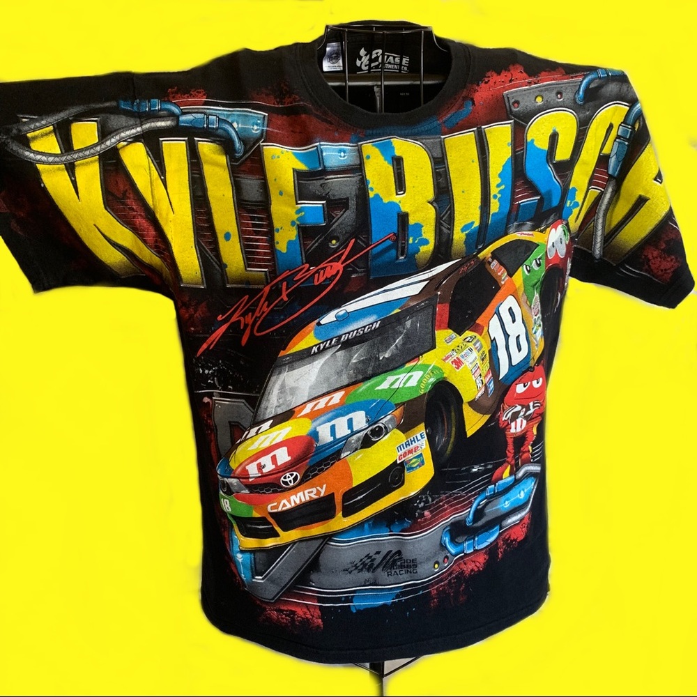M&M Kyle Busch Double Sided Full Graphic T-Shirt